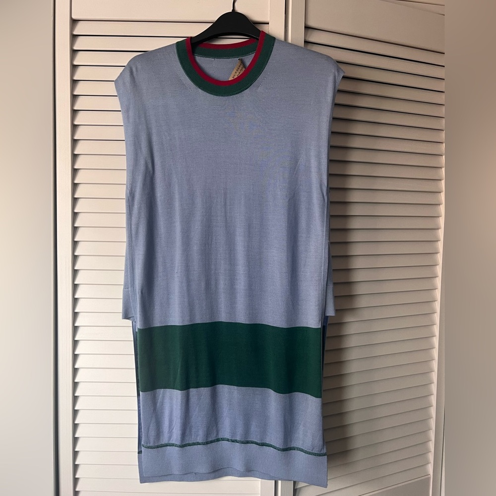 Burberry Silk Cashmere Longline Tank Top